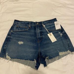 Good American Good 90’s Jean shorts size 8